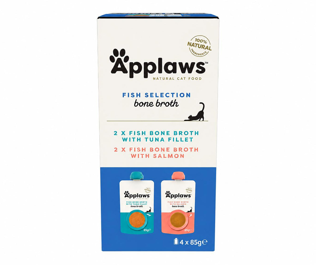APPLAWS-Caldo de huesos para gato salmón y atún