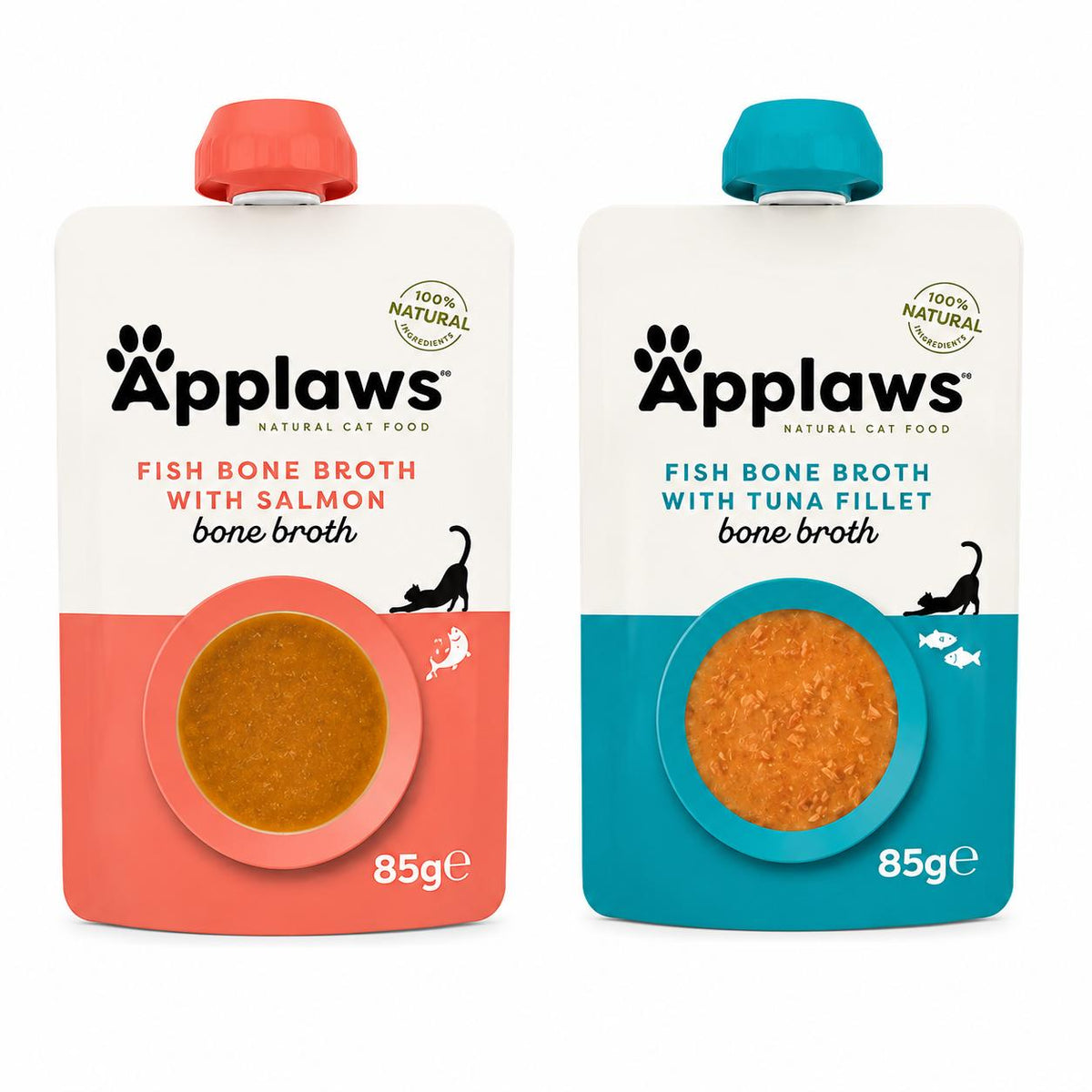 APPLAWS-Caldo de huesos para gato salmón y atún